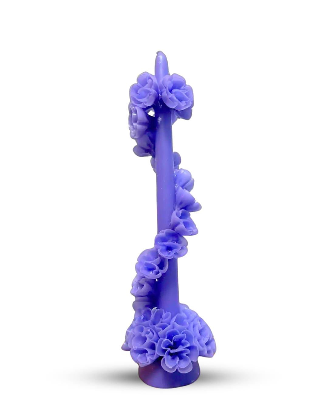 Floral Serpent Candle-  Violet