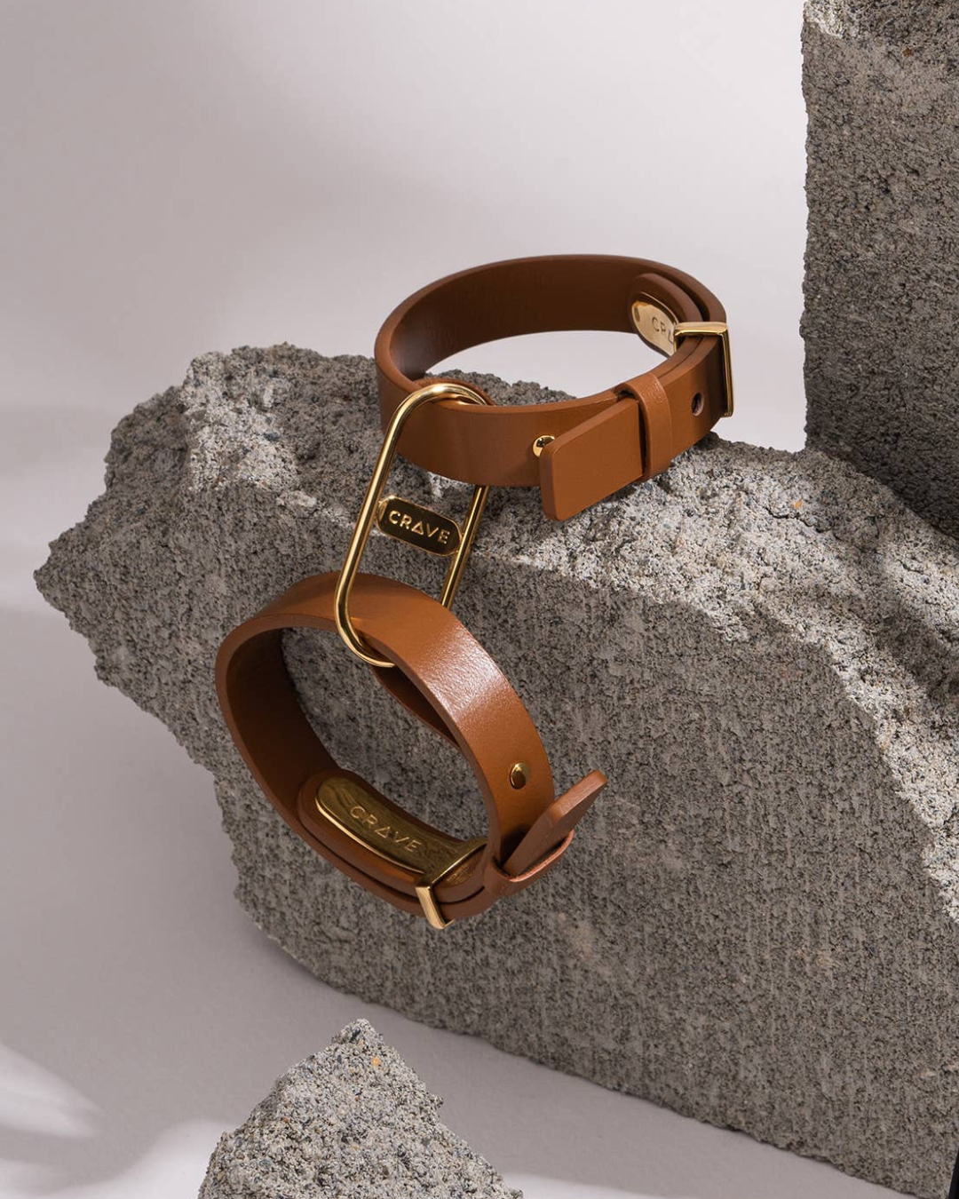 ICON Cuff - BROWN / GOLD