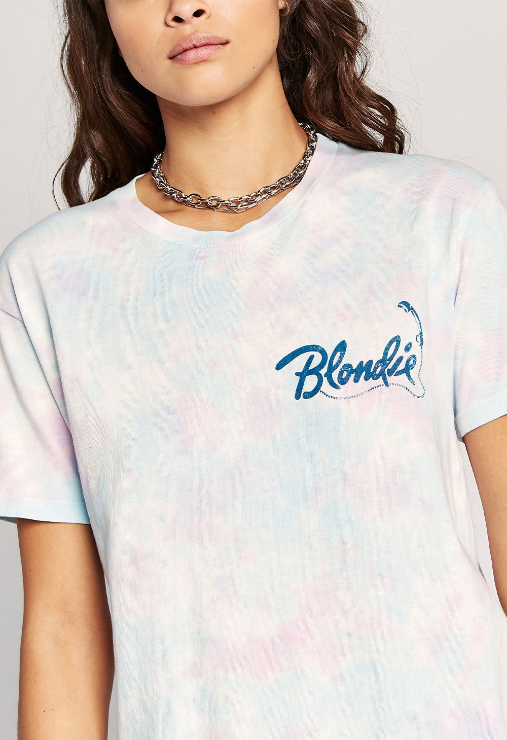 Blondie Call Me Weekend Tee In Cotton Candy