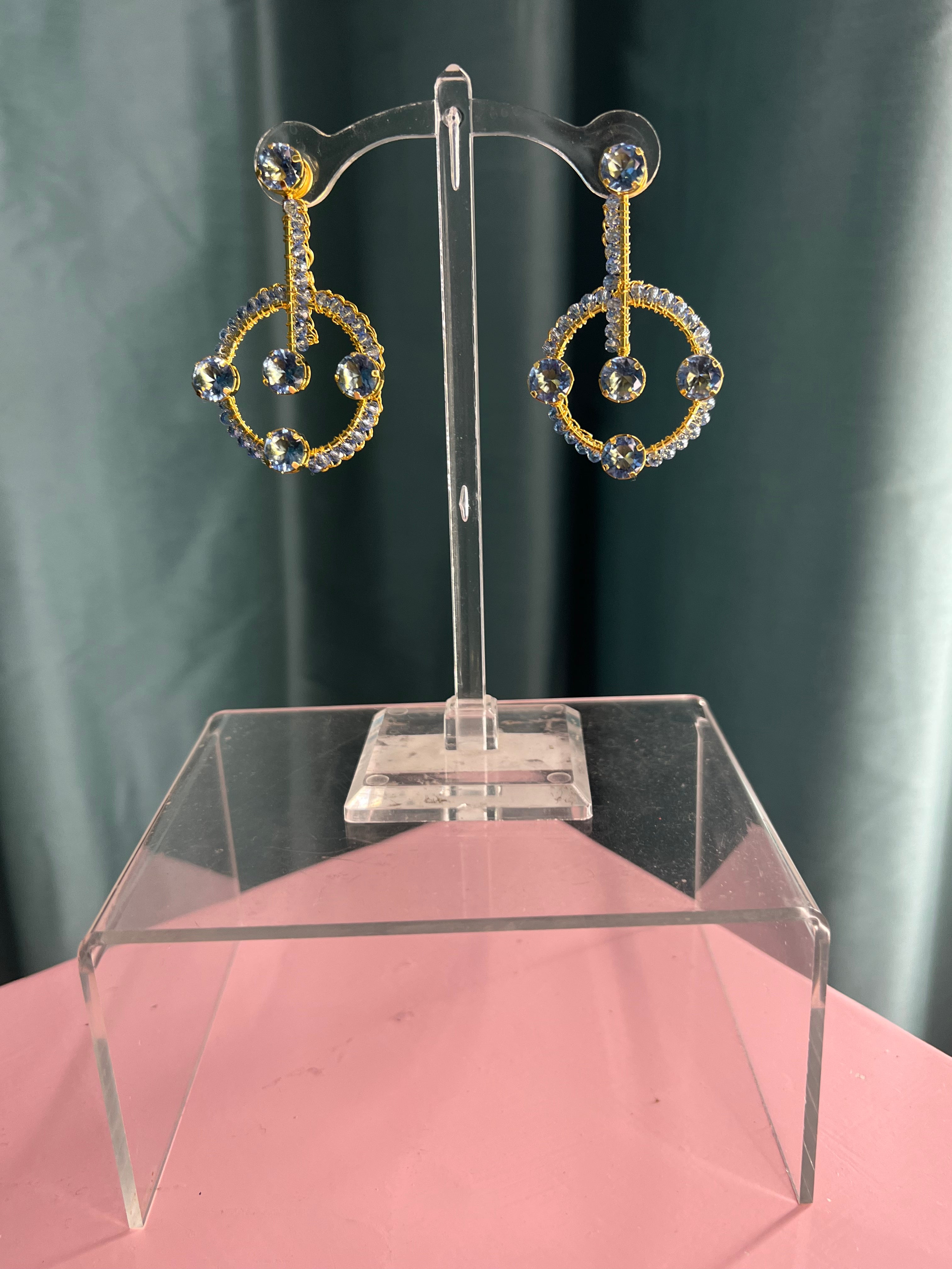 Sapphire Prisma Earrings